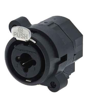 Neutrik NCJ5 FI-S Conector XLR hembra de 3 pines NCJ5 FI-S