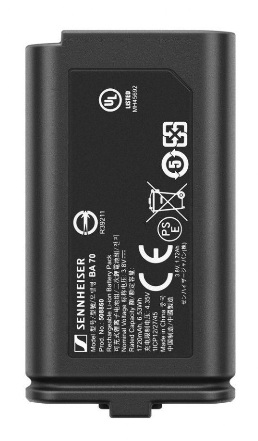 Sennheiser BA 70 Batería Para transmisores ew-D SK y SKM-S BA 70