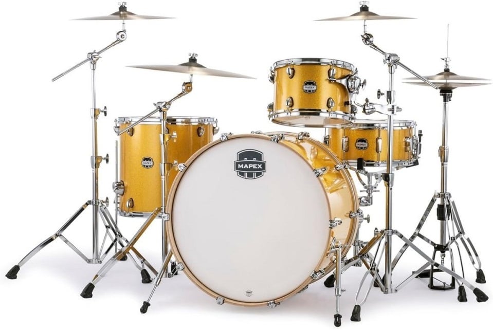 Mapex MA446SFYD Mars Bebop Sunflower Sparkle Set Batería Acústica MA446SFYD