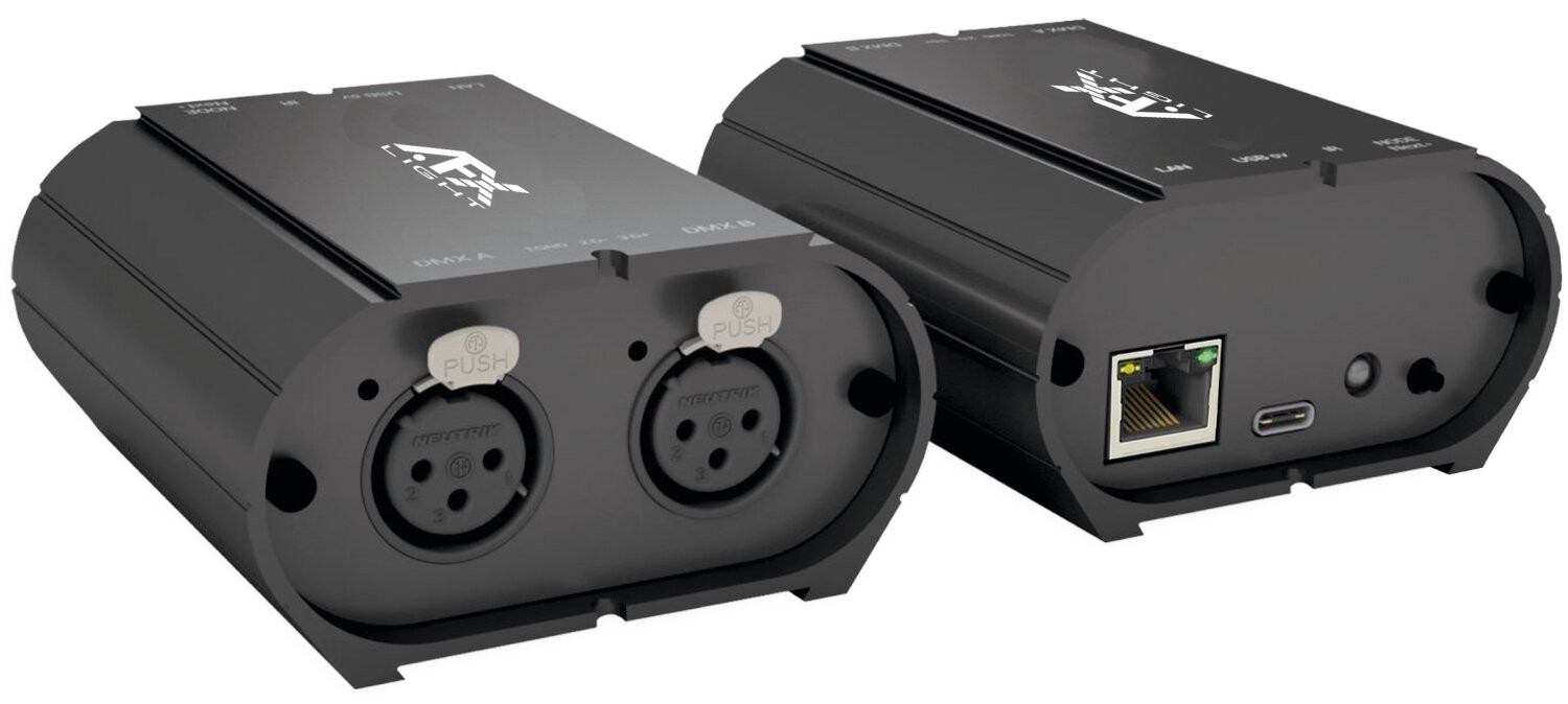 AFX LS1024DMX-MKII Interfaz DMX 1024 CH DMX INTERFACE ETHERNET - NO PSU -