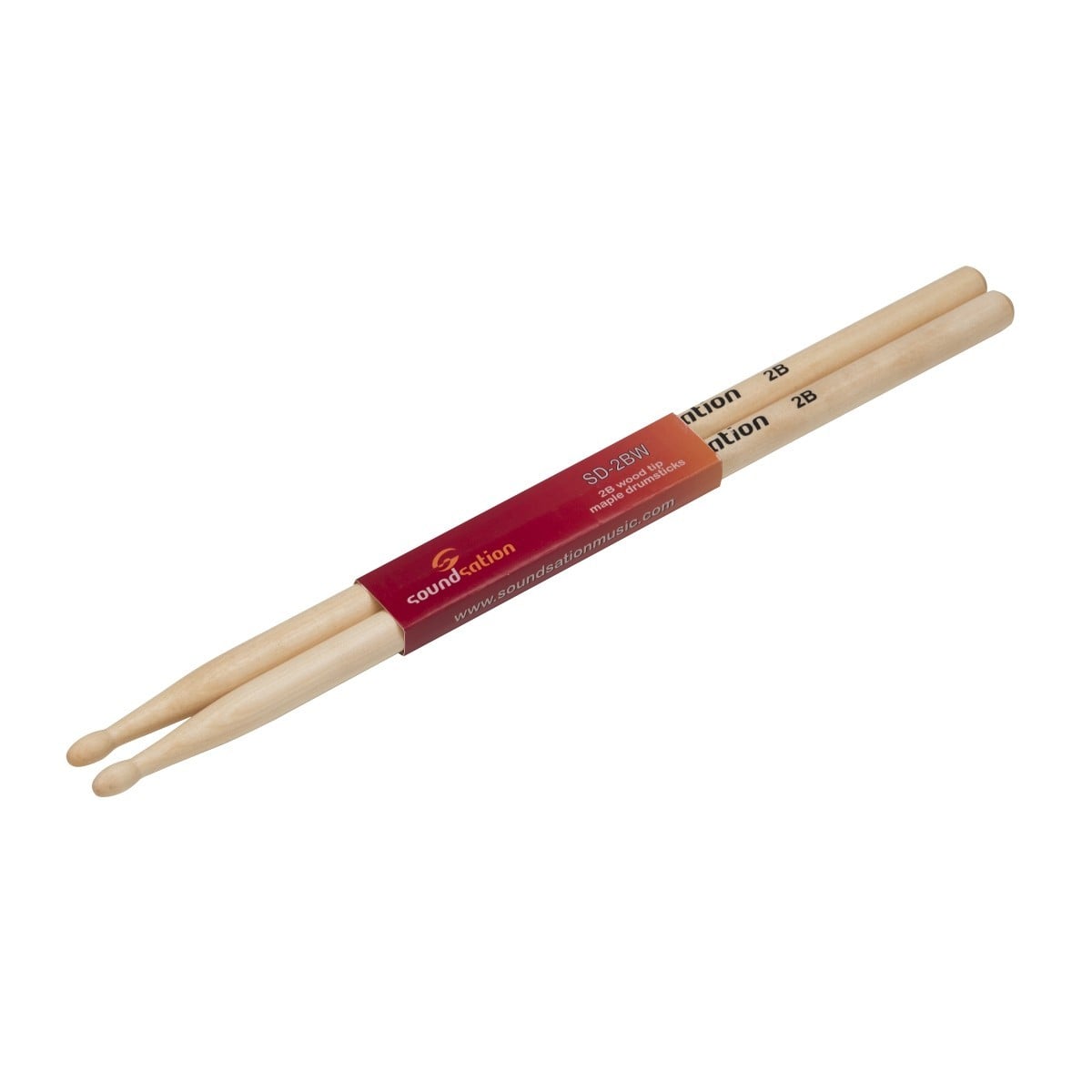 Soundsation Par de baquetas SD-2BW de arce con punta de madera 2B SD-2BW