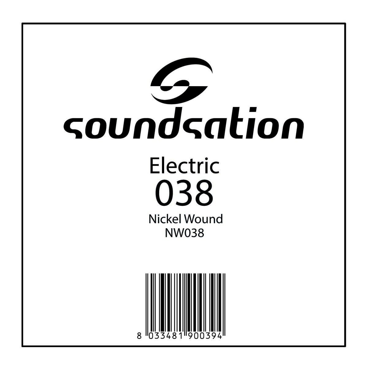 Soundsation Cuerdas para guitarra eléctrica NW038, serie SE - 0.38 NW038