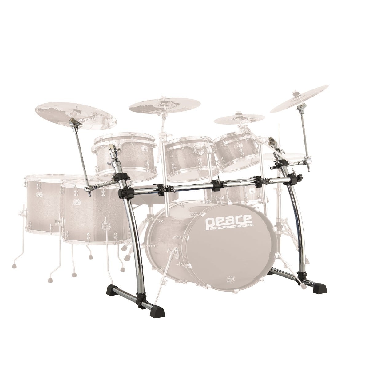 Peace DR-20 Soporte para batería con estructura de estilo curvo DR-20