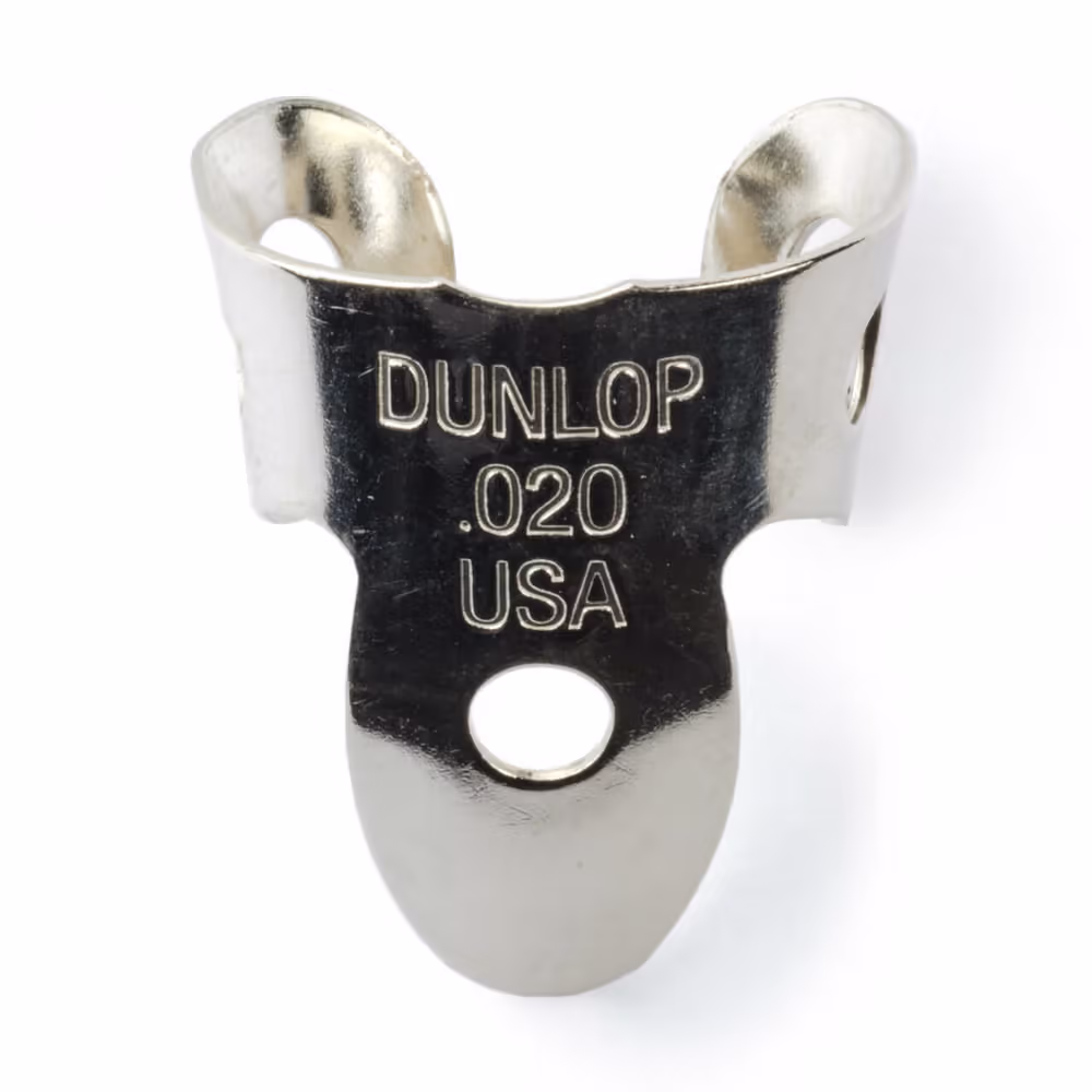 Dunlop Pack 20 Púas Dedo Nickel Silver Mini .020\" (0.51 Mm) ADU36R020