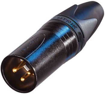 Neutrik NC3MXX-B Conector XLR macho de 3 pines negro NC3MXX-B