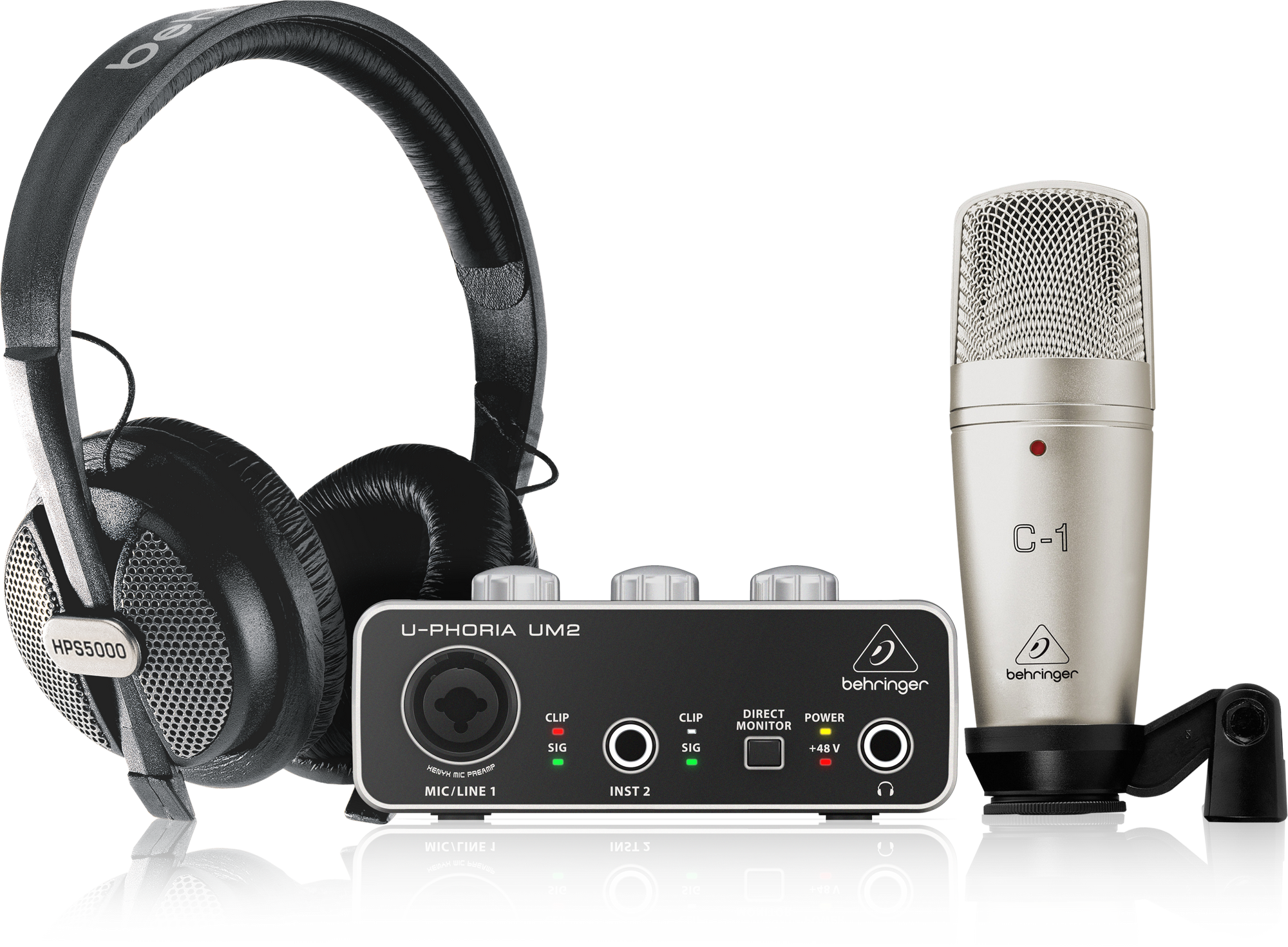 BEHRINGER U-Phoria Studio. Paquete Completo de Grabación / Podcasting U-phoria Studio