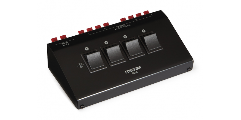 Fonestar CB-4 Selector de Altavoces Estéreo CB-4