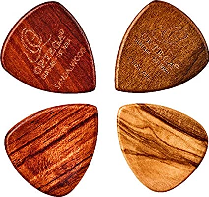 Ortega OGPW-MIX4 Pack de 4 Púas de Madera OGPW-MIX4