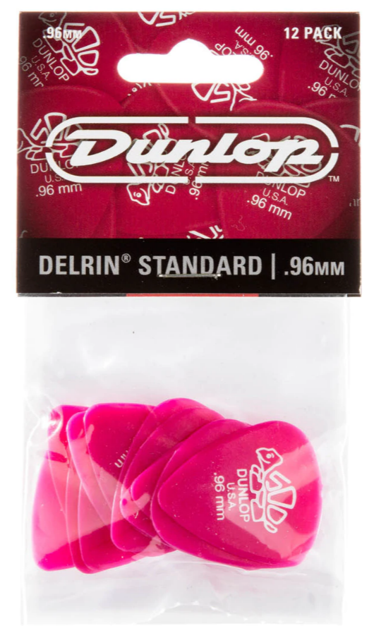 Dunlop Delrin Standard de 0,96 mm Pack 12 Un. 41P96