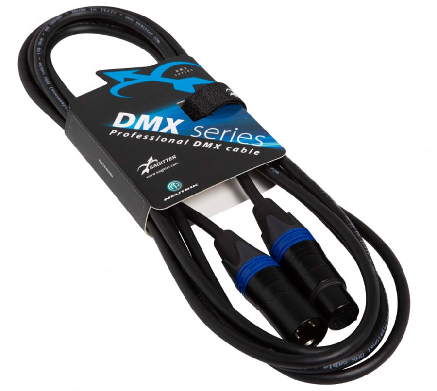Sagitter DMX5PLU03. Cable DMX Profesional 5 Pines 3 Metros DMX5PLU03