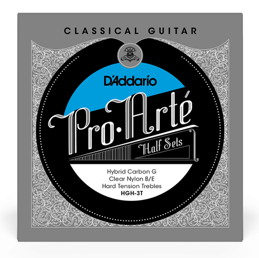 D Addario HGH-3T Cuerda Clásica Hibrida Medio Conjunto de Agudos de Tensión Dura HGH-3T