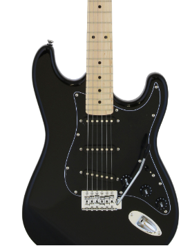 Aria Stg003Splbk Negra Guitarra Tipo Stratocaster STG003SPLBK