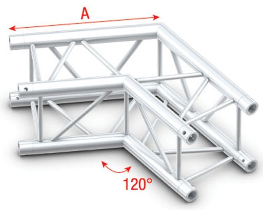 Showtec GQ30004HD Corner 120 Heavy Duty Pro-30 Square G Truss GQ30004HD