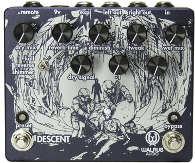 Walrus Audio DESCENT Pedal Reverb/Octavador DESCENT