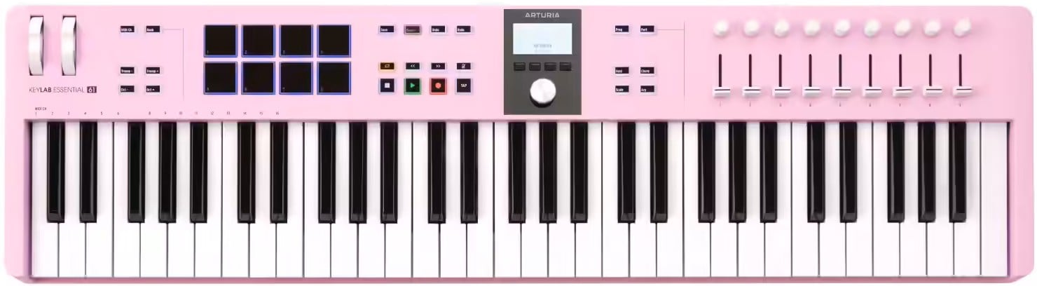 Arturia KeyLab Essential 61 MK3 Rose Quartz Controlador Midi KeyLab Essential 61 MK3 Rose Quartz