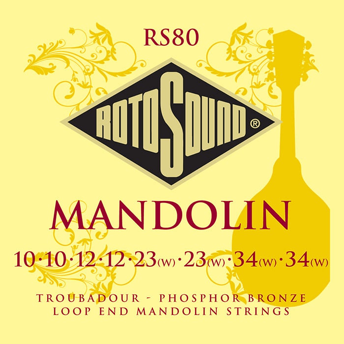 Rotosound Juego De Cuerdas  Para Mandolina Rs80 RS80
