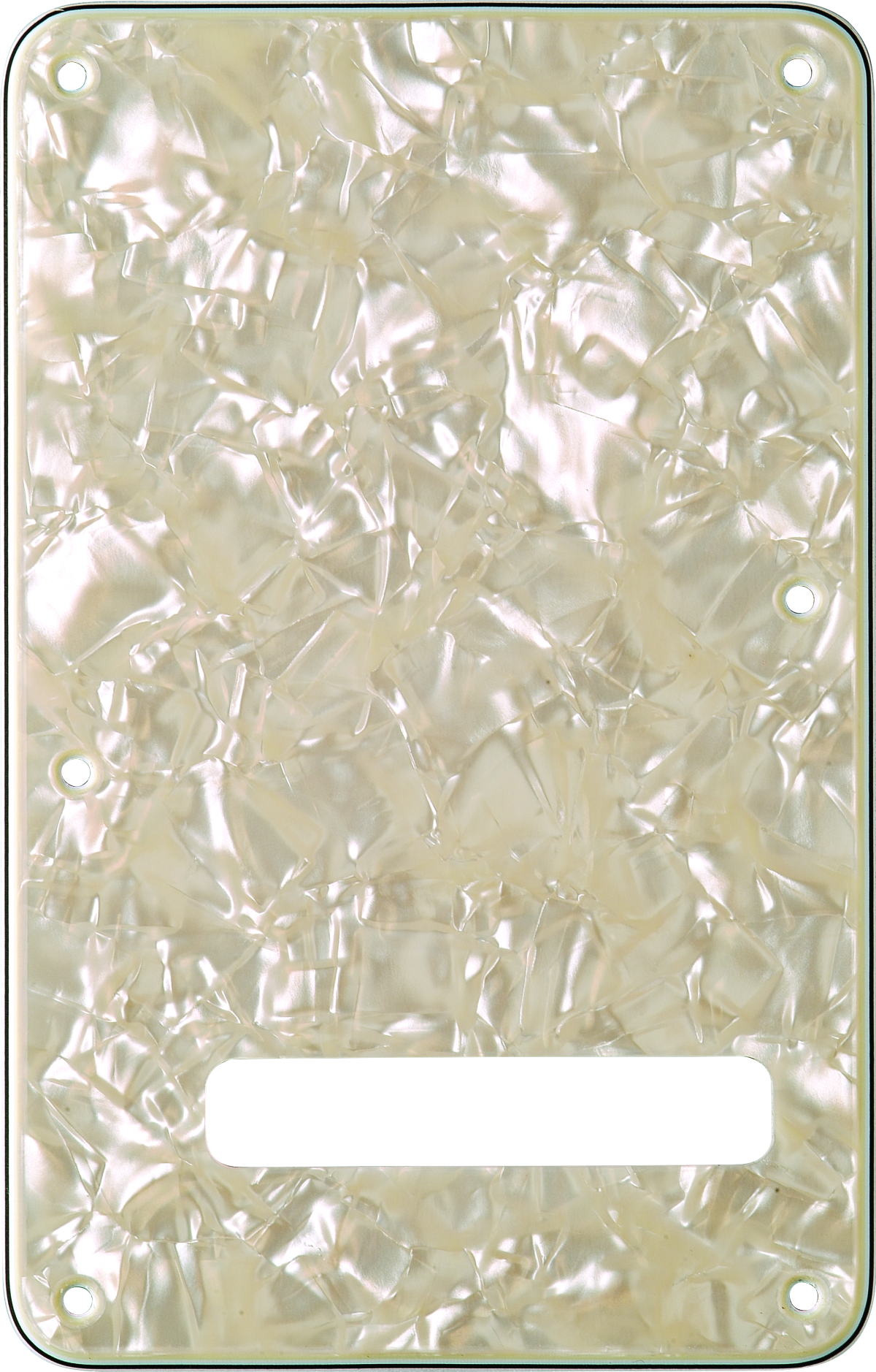 Fender Backplate, Stratocaster®, Aged White Moto, 4-Ply Backplate, Stratocaster®, Aged White Moto, 4-Ply