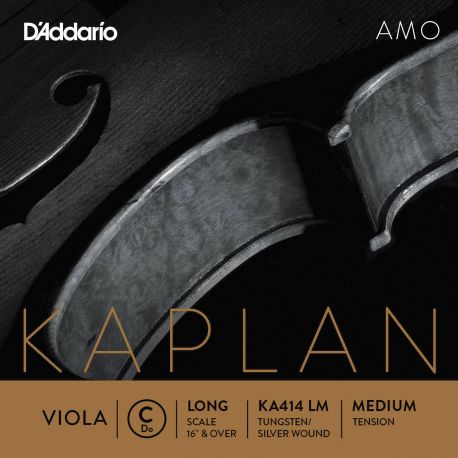 D´addario KA414 Cuerda Kaplan Do (C) para viola, tensión media KA414-LM Kaplan Amo Viola C