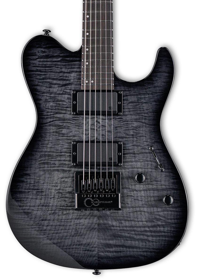 LTD TH-1000 Evertune FM See Thru Black Sunburst Guitarra Eléctrica TH-1000 Evertune Fm See Thru Black Sunburst
