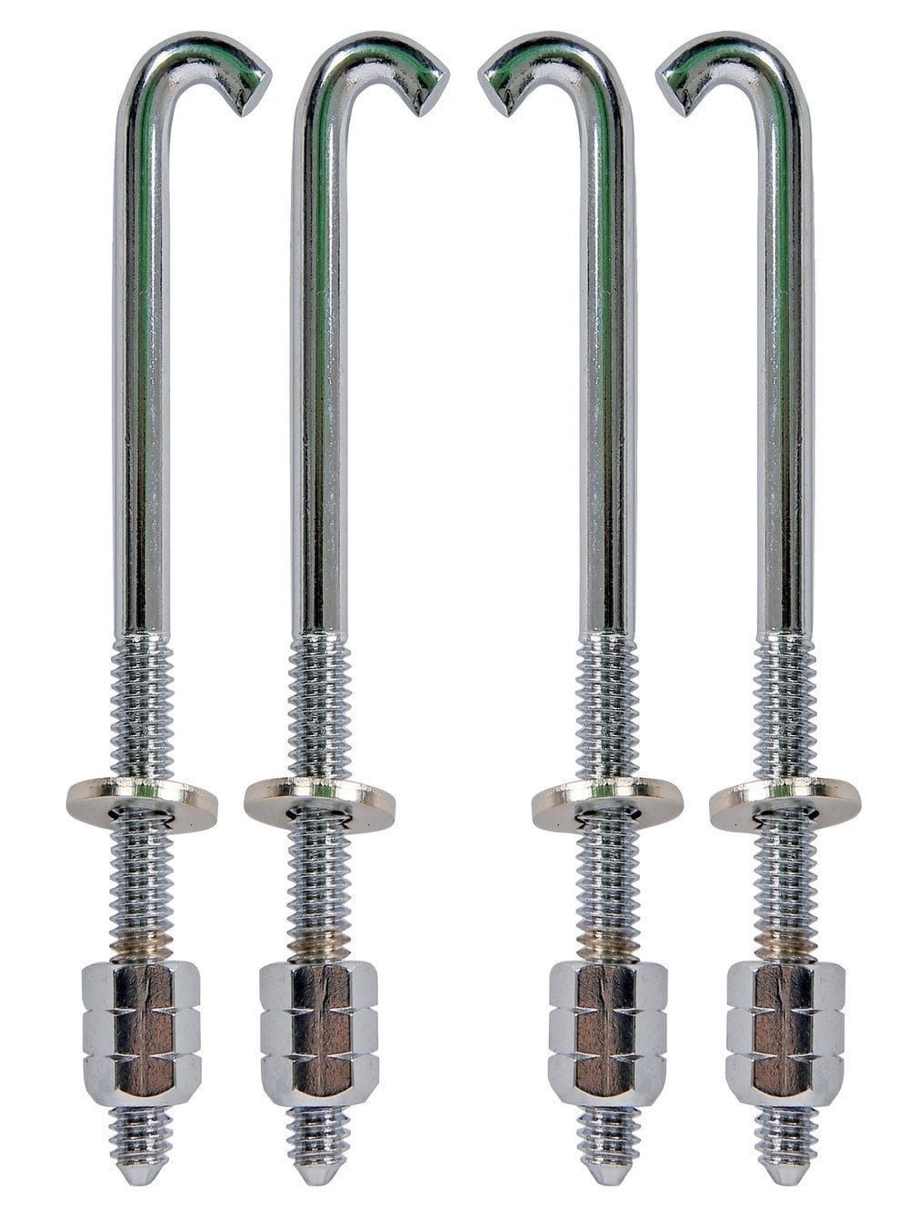 Latin Percussion Cromado, 4 unidades Tensores Brazilian LP3512 Rebolo - LP3514 Tantan LP3926