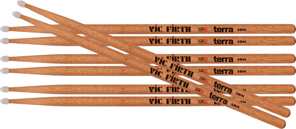 Vic Firth Baquetas Vf American Classic Terra 5Bn Nylon (Pack 4) PVFP5BTN4PK