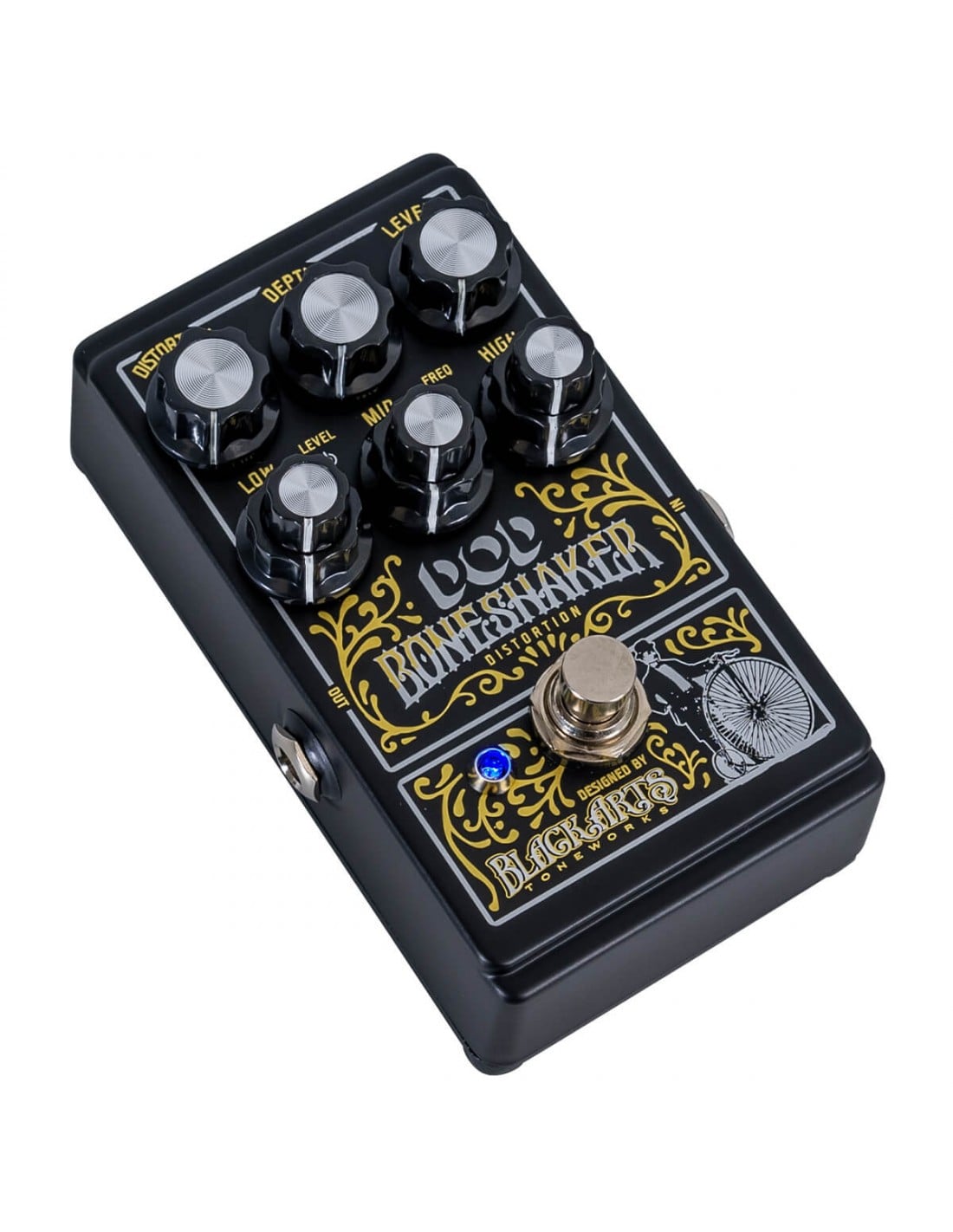 DigiTech DOD-Boneshaker Pedal de Distorsión con Parámetros de 3 Bandas DOD-Boneshaker