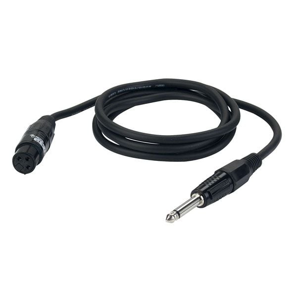 DAP Audio Cable XLR/F Hembra a Jack Mono . 6 metros XLR/F a Jack Mono