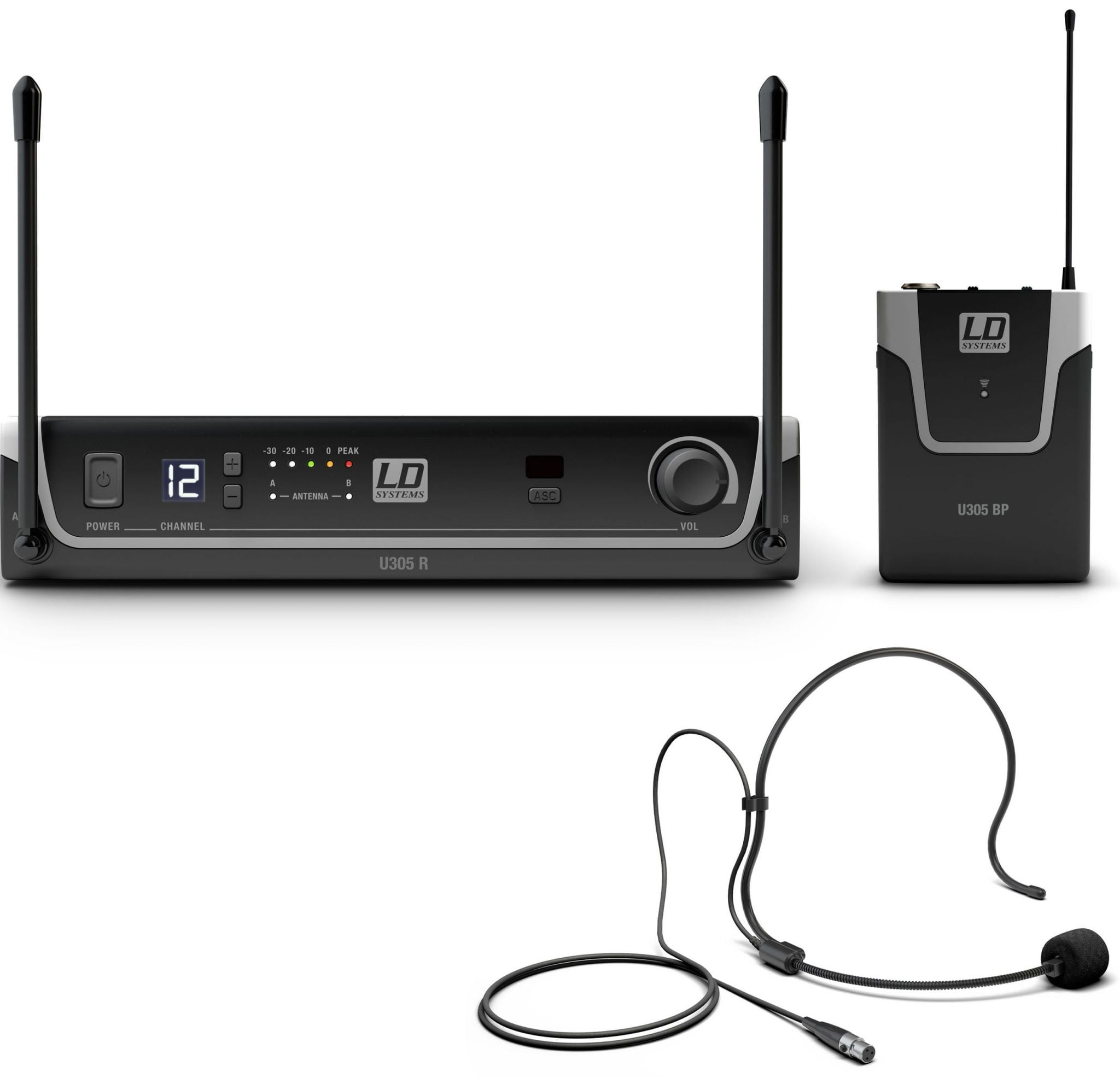 LD Systems U305 BPH Micrófono inalámbrico Diadema UHF U305 BPH