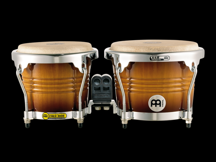 Meinl FWB200GAB Set de Bongos 6" 3/4 + 8" Ámbar Dorado FWB200GAB