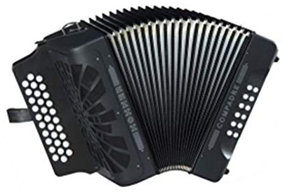 Hohner Acordeón Compadre GCF A-4822 Negro Compadre GCF A-4822 Negro