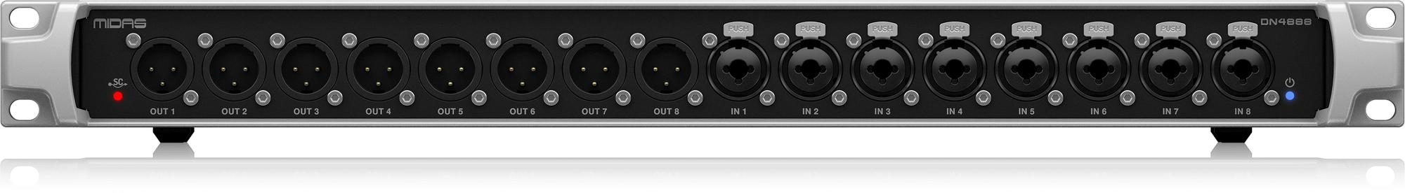 Midas DN4888 StageConnect Interfaz con 8 entradas y salidas DN4888