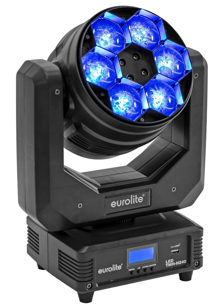 Eurolite LED TMH-H240 Beam/Wash/Flower Effect Cabeza Móvil Híbrida TMH-H240