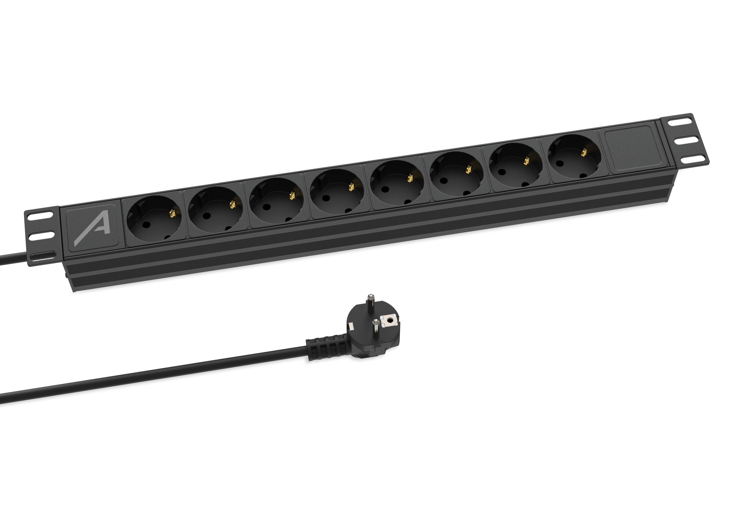 Audibax PSR8 Regleta 8 Tomas Schuko para Armario Rack 19 PSR8 Regleta