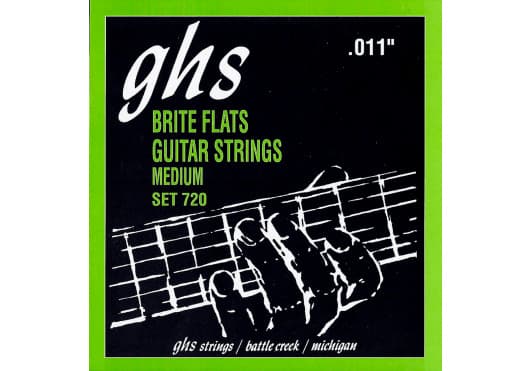 GHS Juego Guitarra Eléctrica Briteflats® Medium 11-52 CGH720