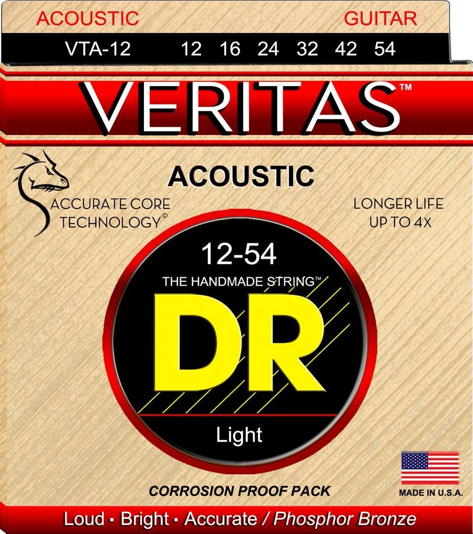 Dr Strings VTA-12 Cuerdas guitarra acustica VTA-12