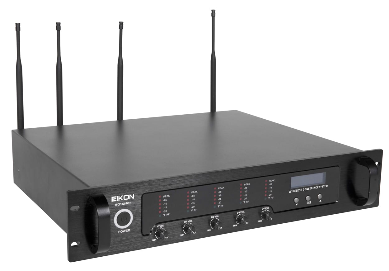 Eikon WCS1000RXV2. Receptor de Conferencia Inalámbrico UHF PLL WCS1000RXV2
