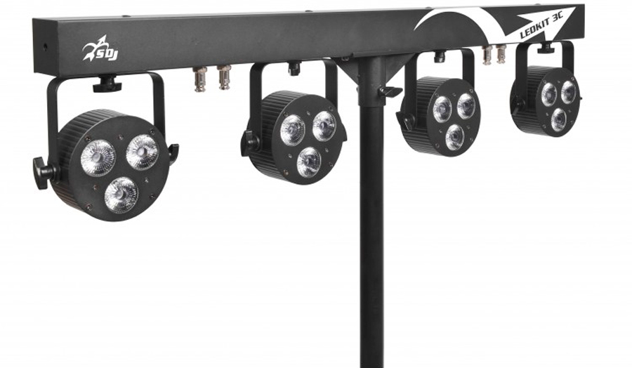 SDJ LEDKITHP3C. Kit 4 Focos LED 6W RGBW/FC LEDKITHP3C