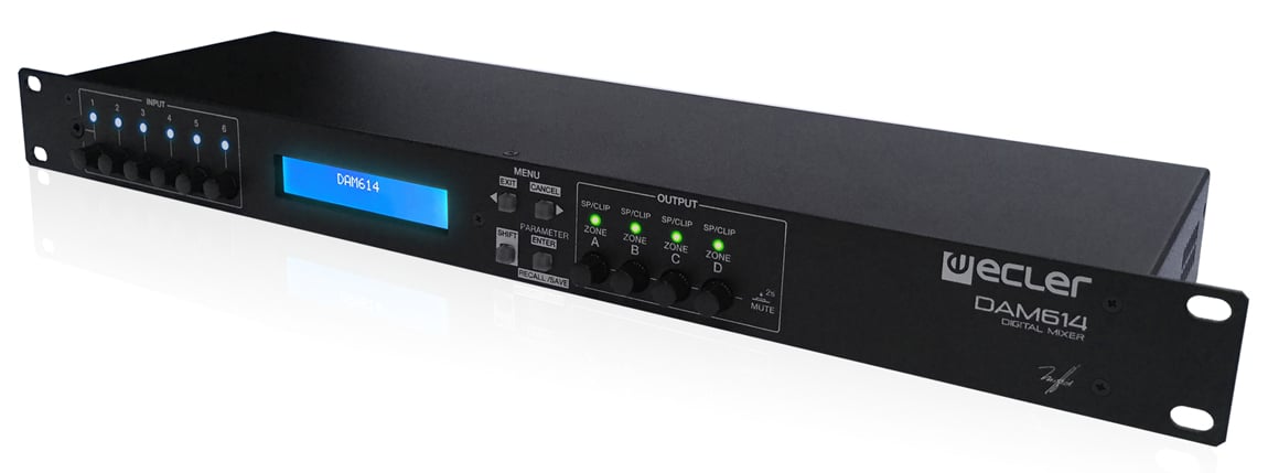 Ecler Mezclador de Audio Digital para Instalación DAM614