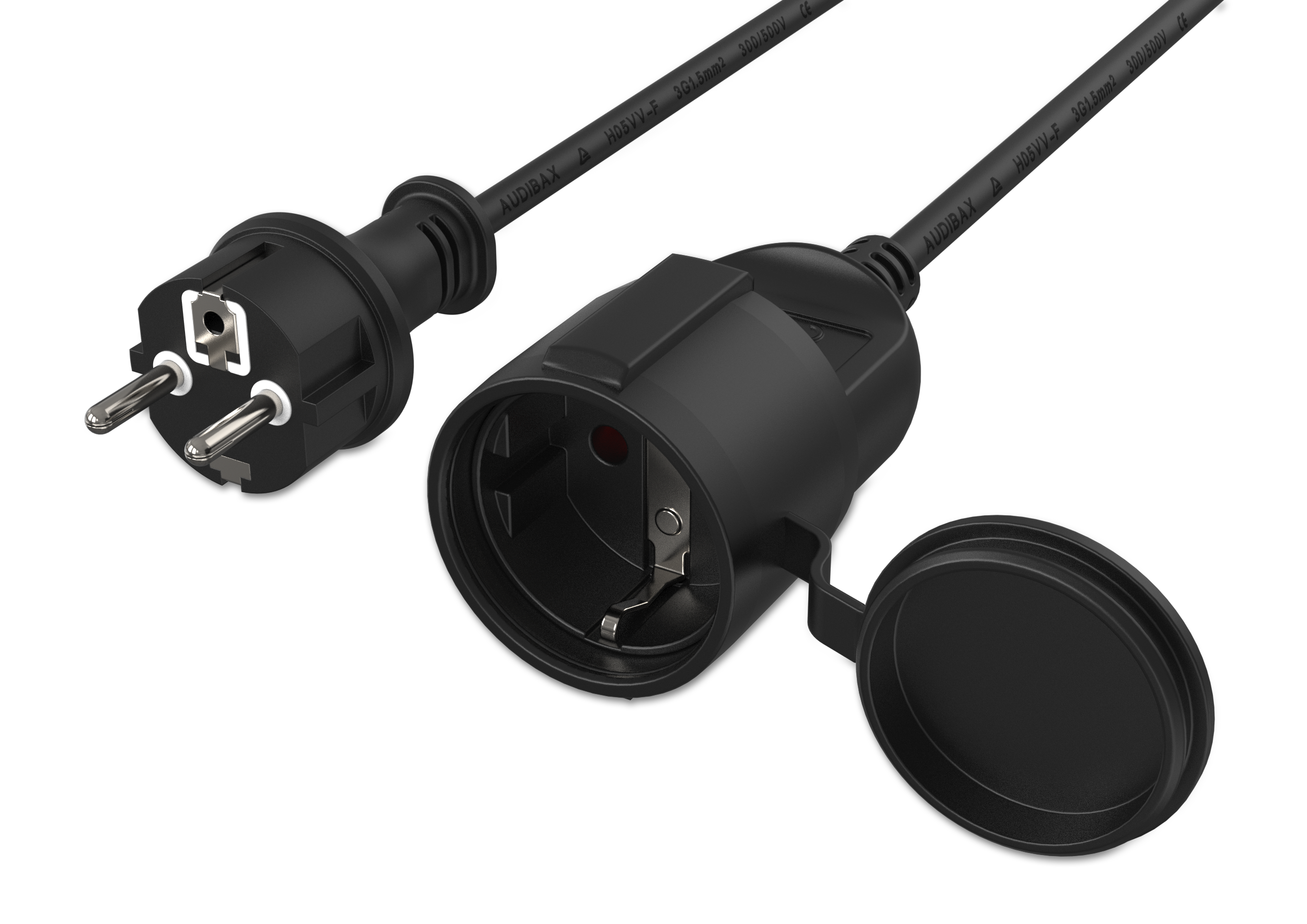 Audibax PCE2000-15 Alargador de Cable 20m x 1,5 mm² PCE2000-15 Alargador de cable