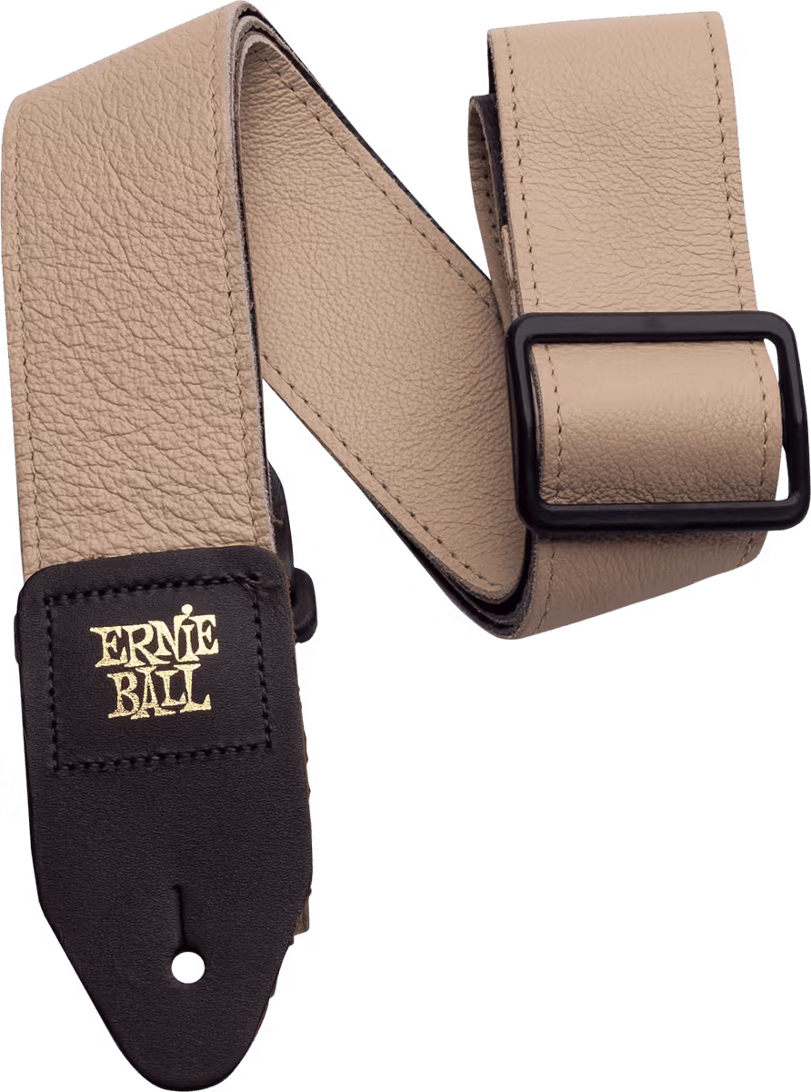 ERNIE BALL Correa De Cuero Italiano Tri-Glide 2?- Beige AEB4136