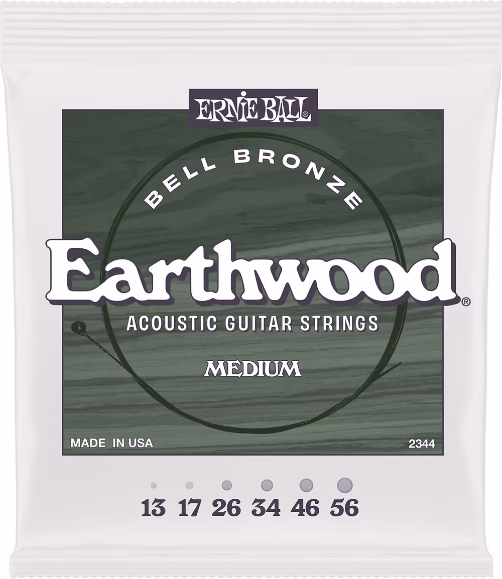 ERNIE BALL Juego Acústica Earthwood Bell Bronze Medium 13-56 CEB2344