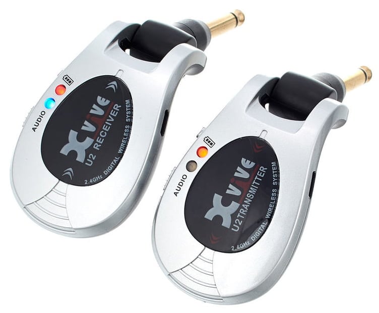 XVIVE U2 Sistema inalámbrico de guitarra. Plateado U2 Plateado