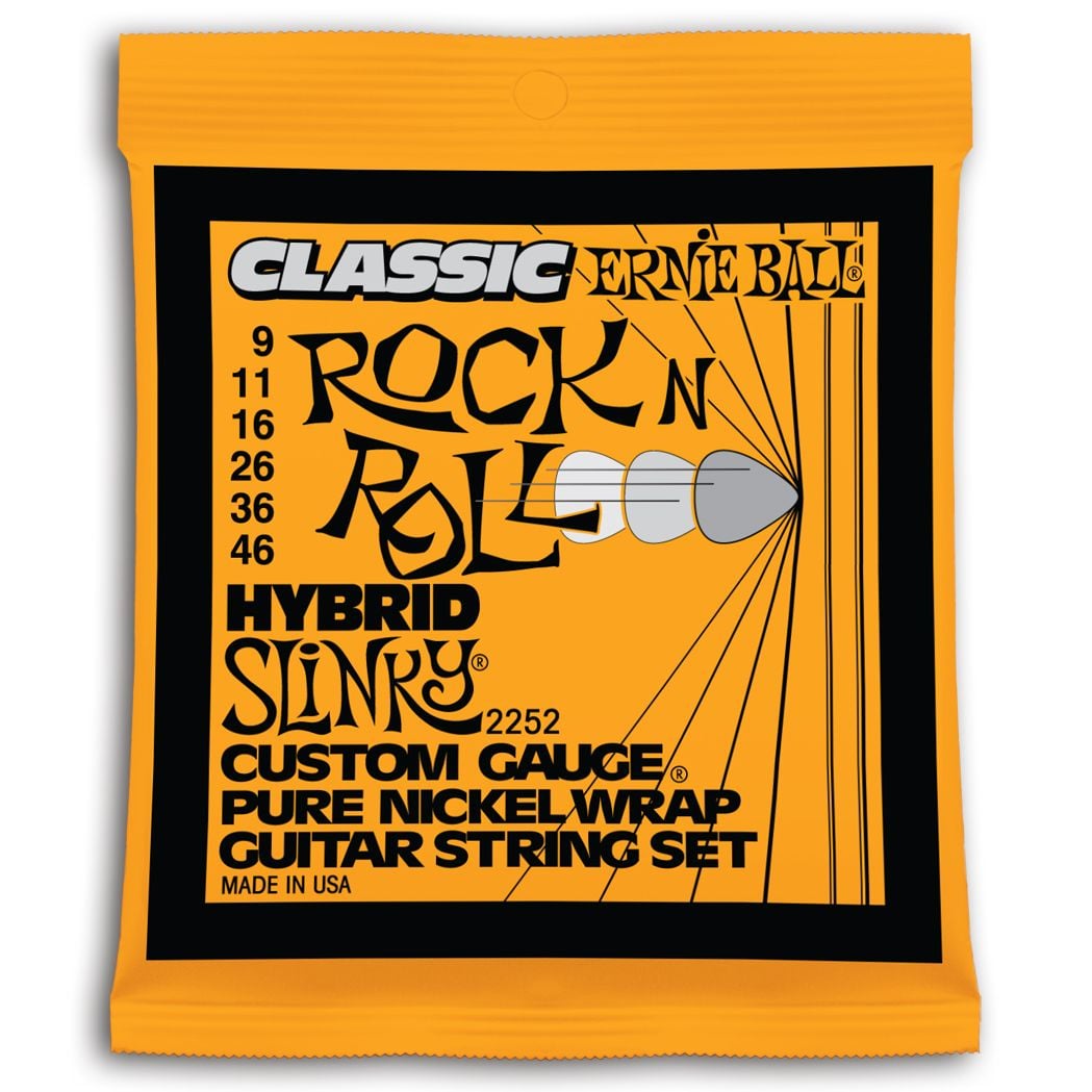 Ernie Ball 2252 Slinky P.Nickel Hybrid Cuerdas Para Guitarra Electrica 9-46 2252