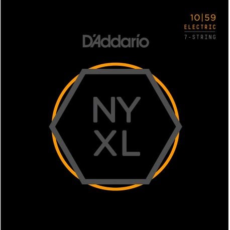 D Addario NYXL1059-7C Juego cuerdas para guitarra eléctrica NYXL1059-7C