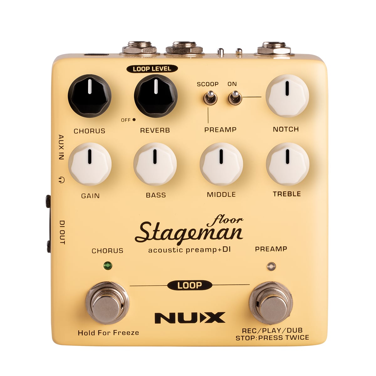 Nux Stageman Floor Pedal Acústica Stageman Floor