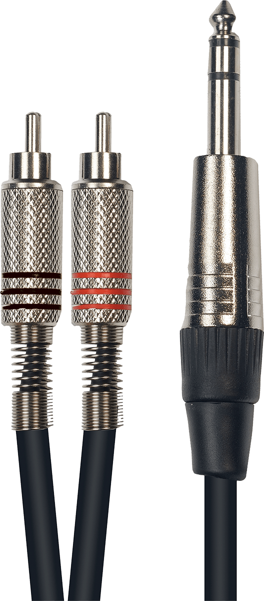 Yellow Cable ECO-K02ST-3 Cable de 3 Metros 2 RCA Macho a Jack Macho Stereo ECOK02ST-3