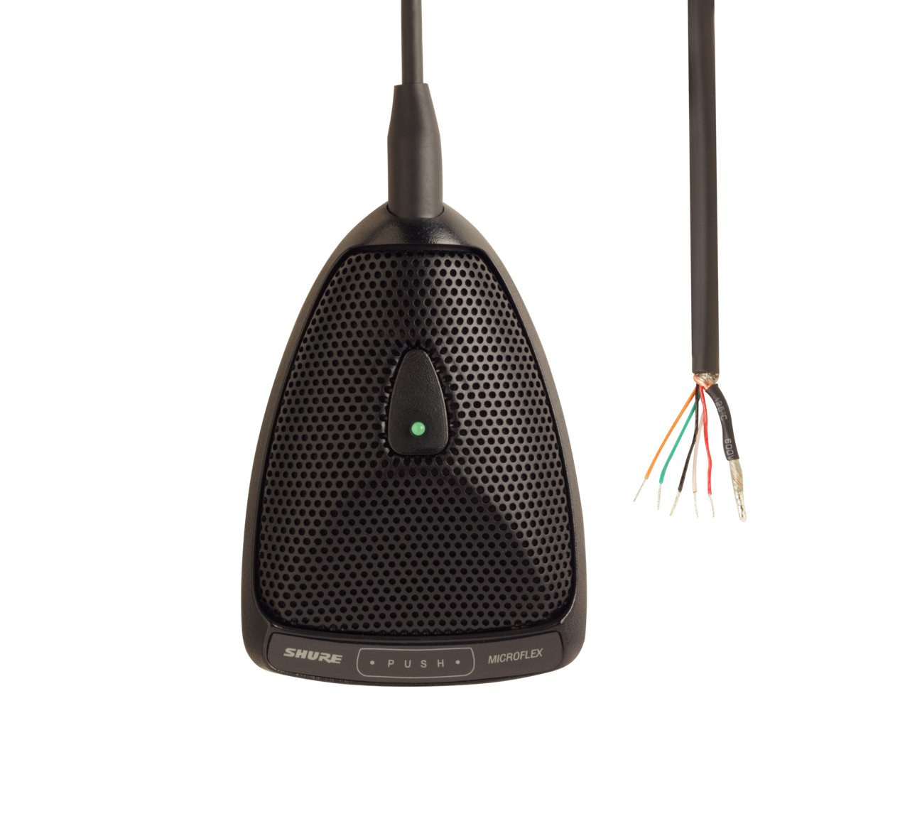 SHURE MX392/O Mic mini Superfície Omni. Interruptor y LED. Cable sin terminación. MX392/O