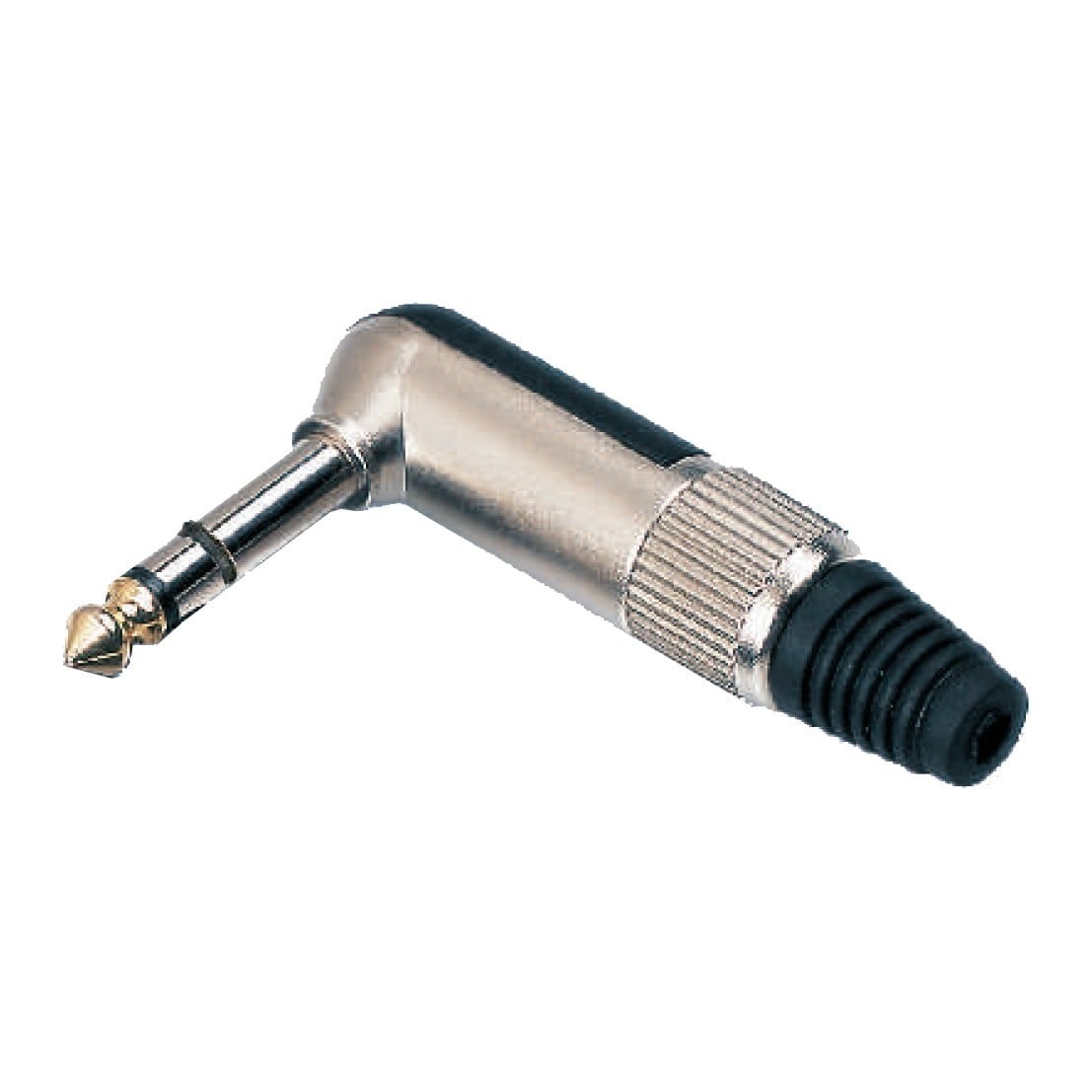 Soundsation Conector metálico angular SJ033S-B, jack estéreo de 6,3 mm (caja de 2 SJ033S-B