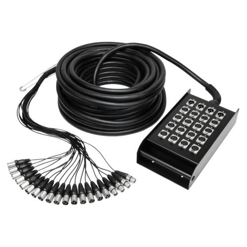 ADAM HALL K20C15 Manguera de Cable con Cajetín de Escenario 16/4 15 m K20C15