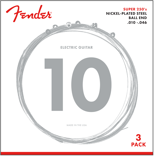 Fender Super 250R NPS (.010-.046) Pack de 3 730250310